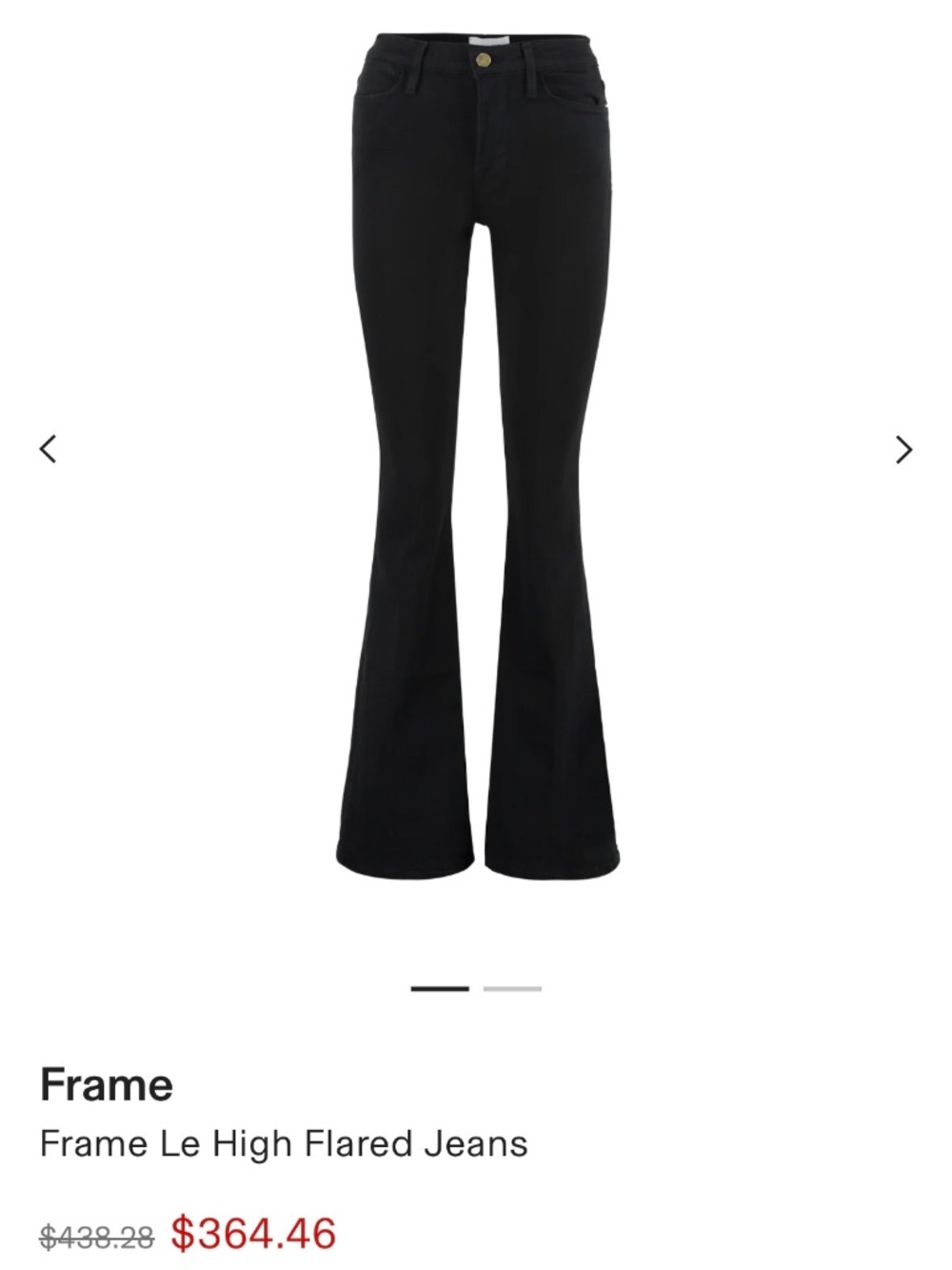 Frame Denim Le High Flair black 32